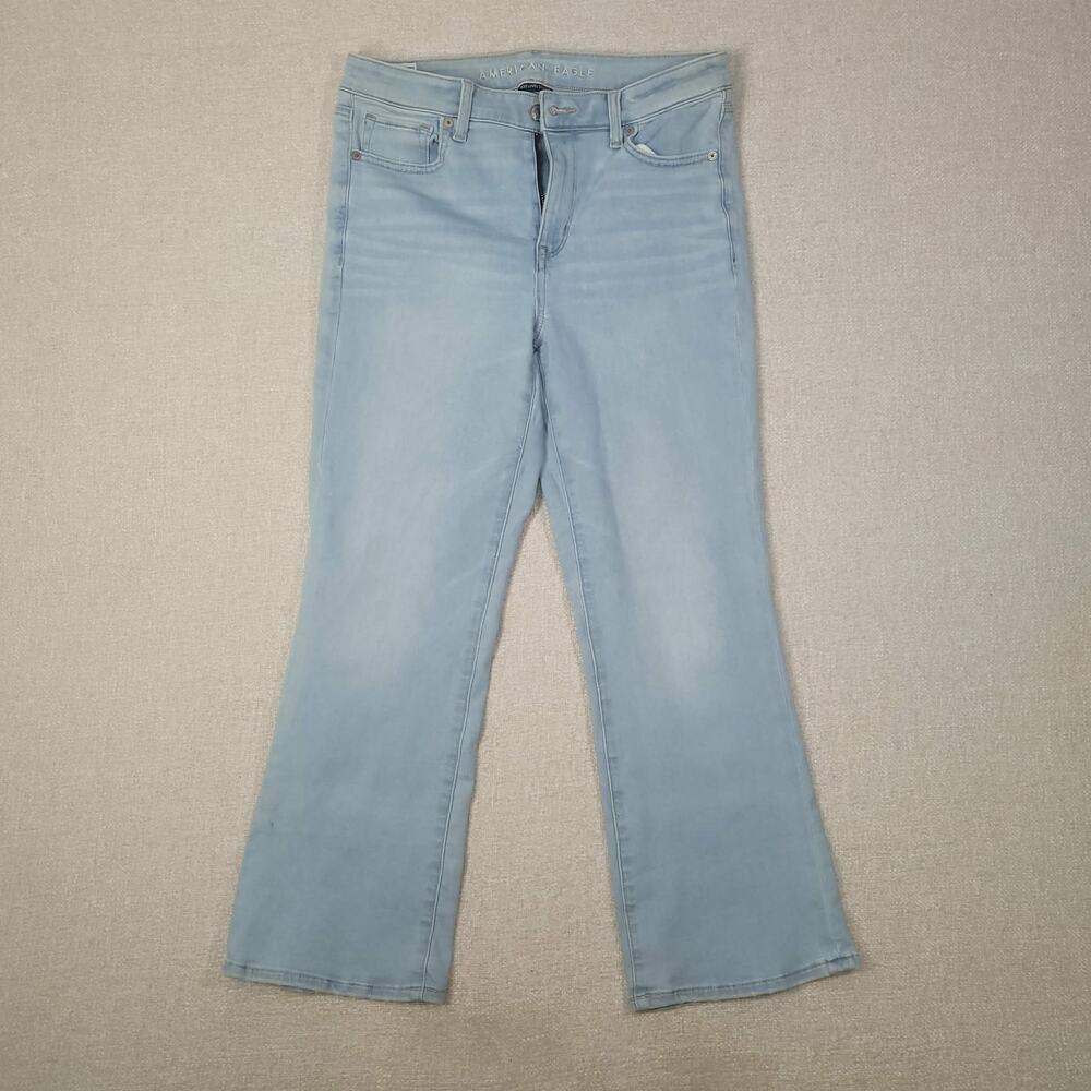 American Eagle Stretchy Light Wash Straight-Leg Jeans